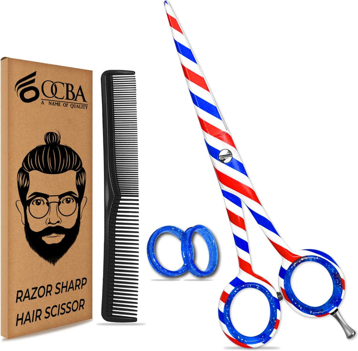 Professional 6" Hairdressing Scissor Sharp Hair Cutting Scissors for Barbers Hairdressers & Stylists Beard & Haircut Scissors for Men & Women (Classic Scissor)