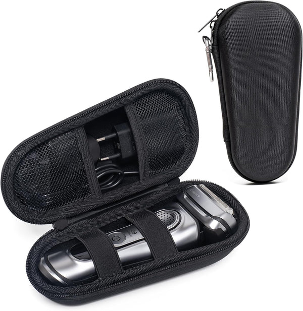 Electric Shaver Travel Case for Braun Series 3, Series 5, Series 7, Series 9 Electric Shavers, Black
