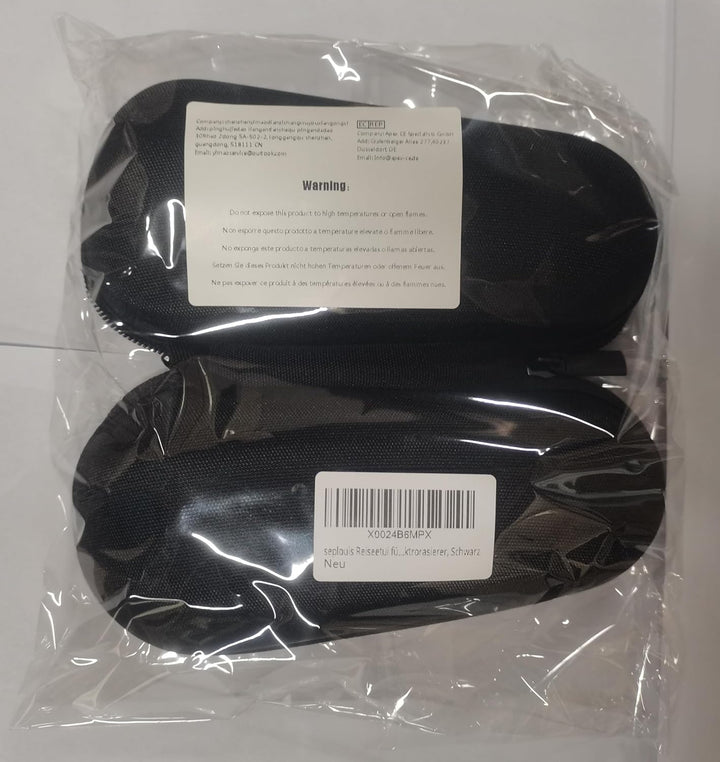 Electric Shaver Travel Case for Braun Series 3, Series 5, Series 7, Series 9 Electric Shavers, Black