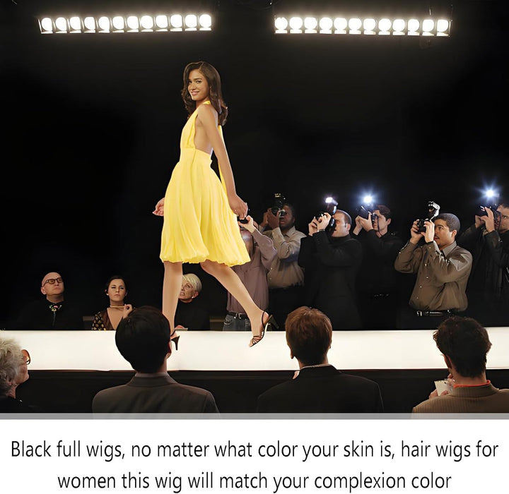 1 Pcs Ladies Wigs, 65 Cm Long Curly Ladies Fancy Dress Synthetic Hair Brown Wigs for Women Charming Full Hair Long Replacement Brown Curly Cosplay Party, Daily Use