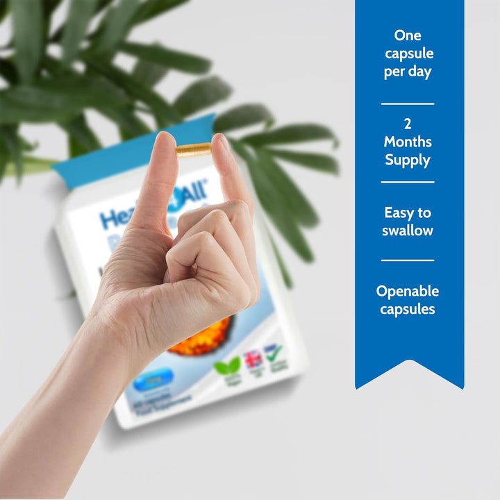 Lutein and Zeaxanthin Supplement 25Mg per Capsule, 60 Capsules 2 Months Supply, Purest Eye Health Marigold Extract Supplement, Natural Eye Vitamins for Vision Care & Floaters | Made in UK