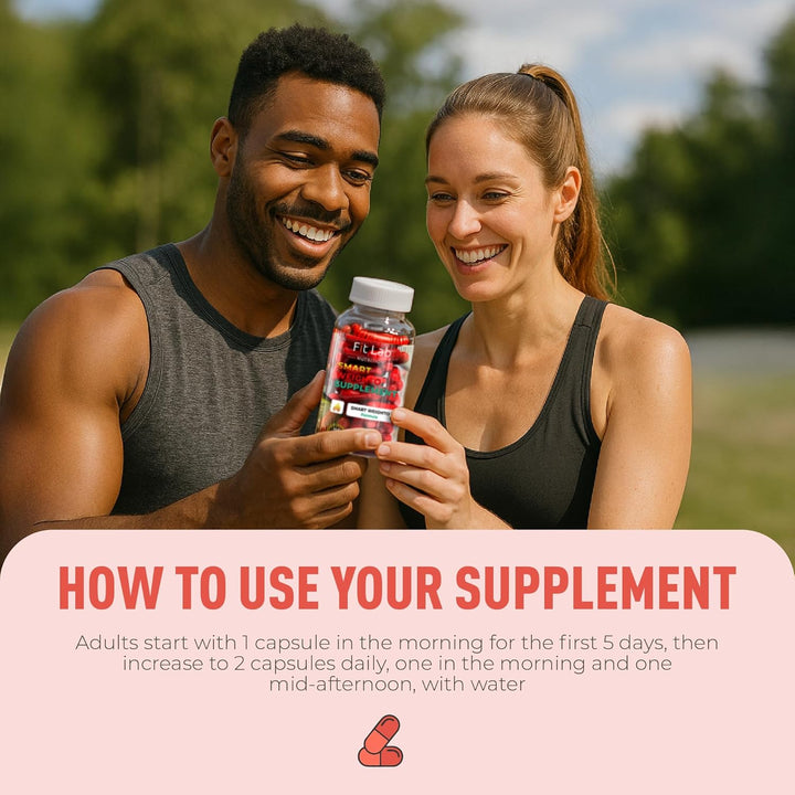 Fit Lab - Smart Weighto Management, Food Supplement - 90 Capsules - Vegan, Halal and Vegetarian Supplements for Women and Men - 45 Days Supply - Gym Essentials