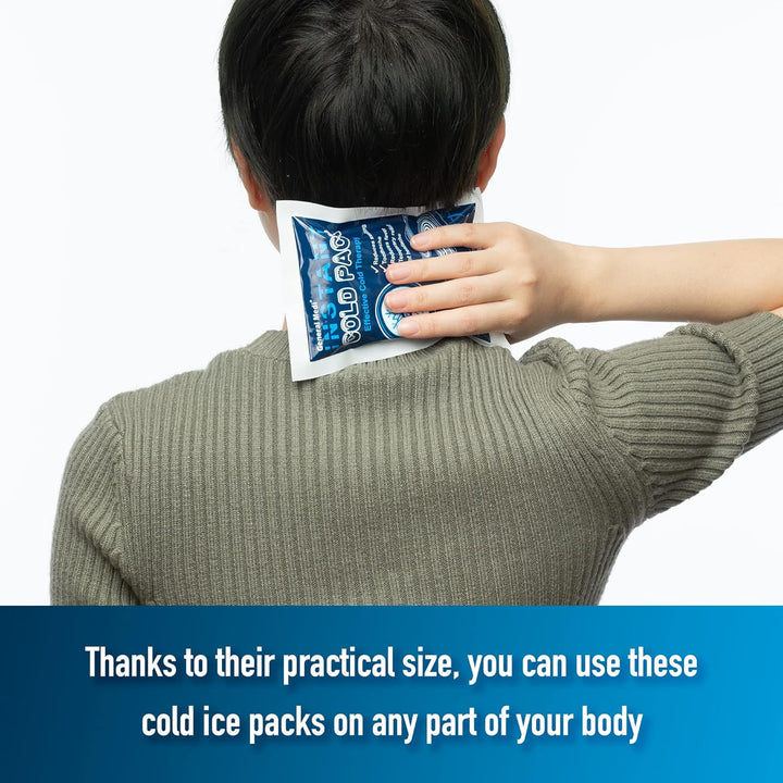 Instant Cold Pack (10X14Cm) – Set of 25 Disposable Cold Therapy Packs for Pain Relief, Swelling, Inflammation, Sprains, Strained Muscles, Toothache – for Athletes & Outdoor Activities