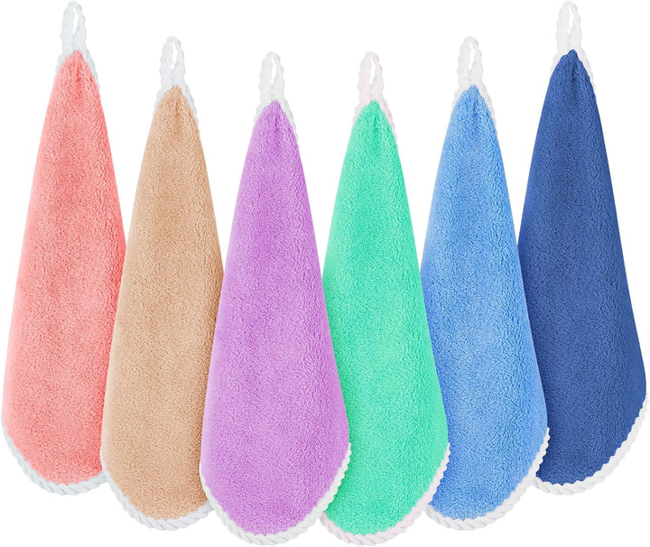 6 PCS Flannel Face Cloth, 30X30Cm Soft Face Flannels, Baby Flannels Wash Towels Quick Dry, Reusable Face Body Squares for Newborns and Infants