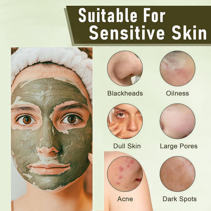 ANGEL SILK 2Pack Recovery & Relief Mud Mask, Boryeong Mud, Korean Face Mask, Natural K Beauty Deep Pore Cleaner for Hard Water & Oily Skin, Glass Skin Hydrating Face & Body Mask