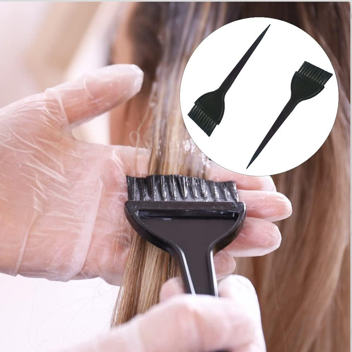 Hair Coloring Brush, 2 Pieces Hair Coloring Brushes, Hair Dye Brush, Dyeing Tools, for DIY Hair Dyeing in Salon and at Home（20Cm X 6Cm)