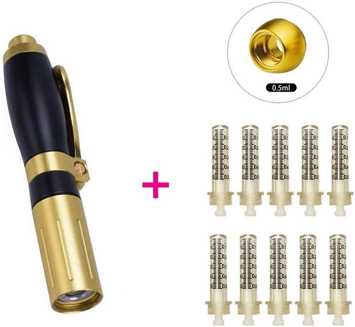 0.5Ml Ampoule Head, 10-Pack Syringe Needle Hyaluronic Acid Injection Pen Accessory for Wrinkle Removal