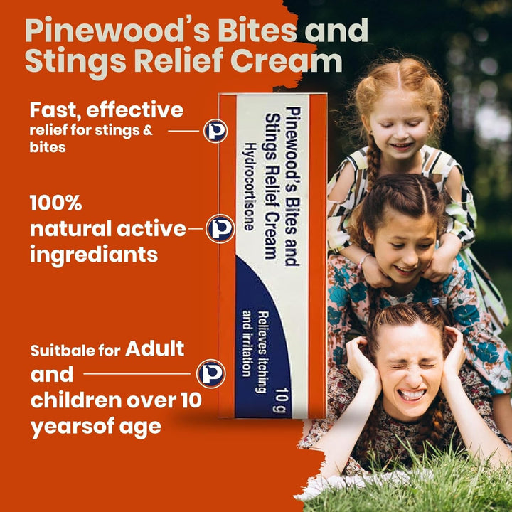 s Fast Acting Hydrocortisone Cream 1% W/W Bite and Sting Cream, Mosquito and Bee Sting Treatment, Itchy Skin and Redness Solution, 3 X 10G Tubes for Eczema and Irritation