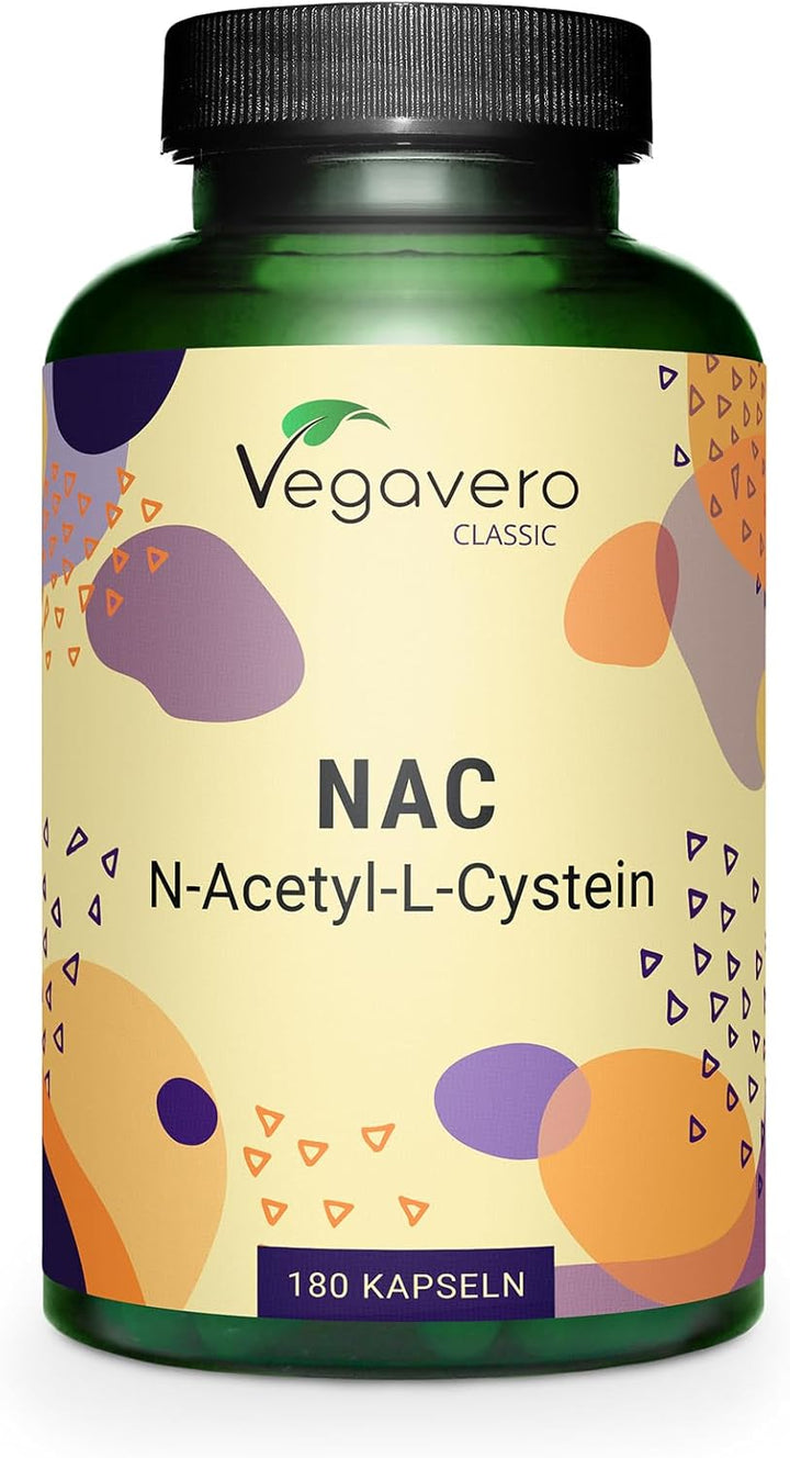 NAC Supplement | 100% Pure N-Acetyl-Cysteine 600 Mg | Lab Tested, NO Additives | 180 Capsules | Vegan