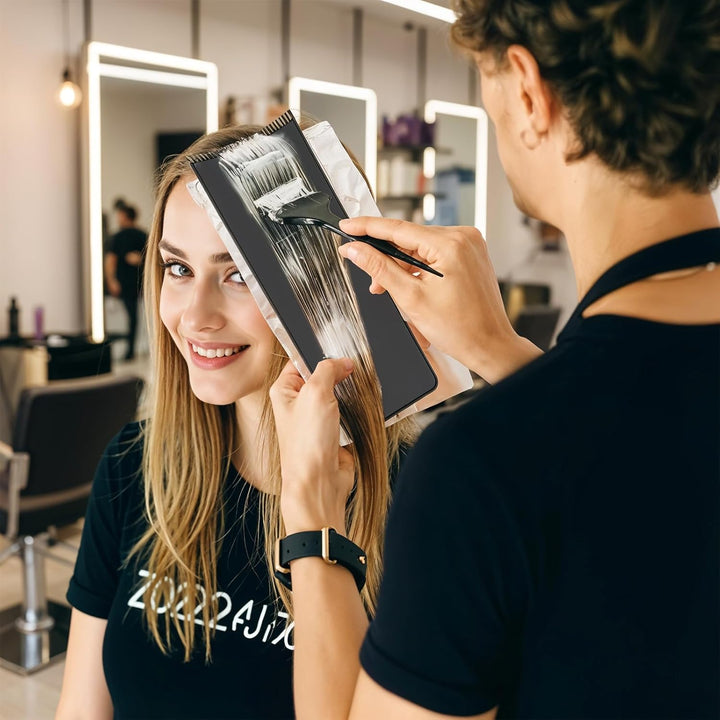 Balayage Board Highlighting Kit, Highlighting Board with Teeth, Lightweight Foiling Boards for Hair Dye Tools, Reusable Cooboard Hair Dying Tools for Barber Salon Hairstylist Hairs Dying Tool