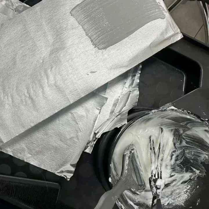Embossed Hair Foils for Highlighting, Hairdressing Foil, Aluminium Foil for Hair Colouring - Professional Roll with Practical Cutting Edge - for Colouring, Highlighting, Perming, Salon or Home - 50M