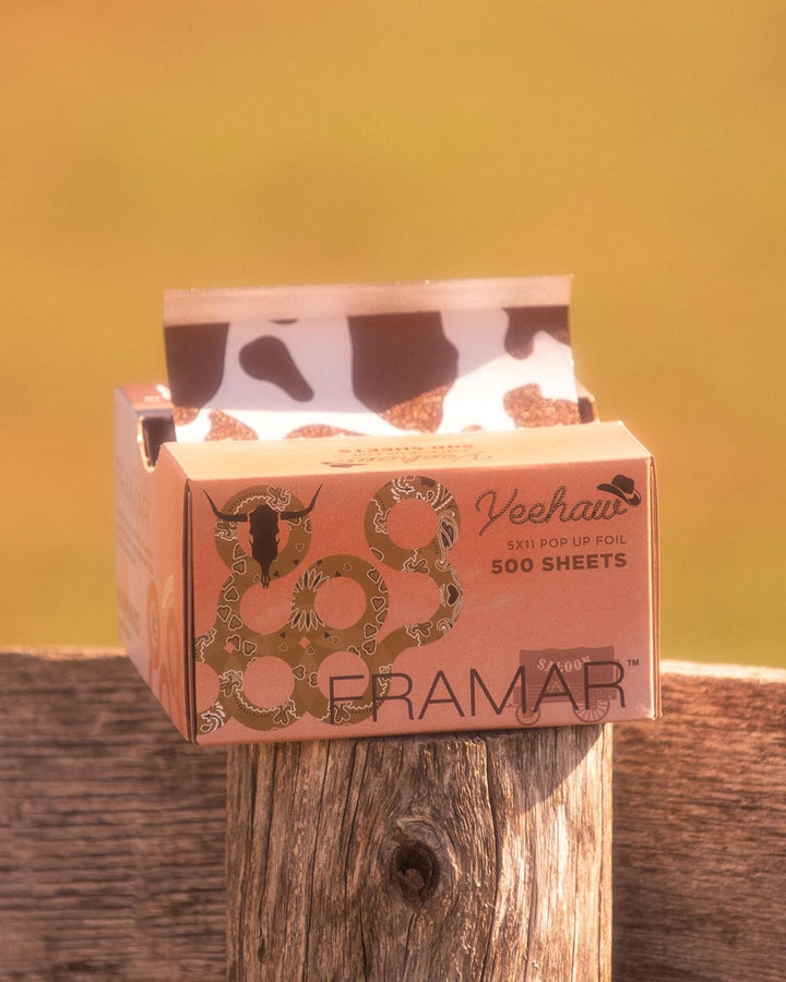 Cow Print Embossed Pop up Hair Foil, Hair Foils for Highlighting, Foils for Highlights, Hairdressing Foil for Hair Highlights, Foils Sheets, Hair Foils for Colouring – 500 Sheets