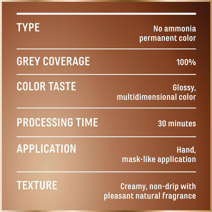 GOOD Permanent Hair Dye, 4.0 Cacao Brown. Achieve 100% Grey Coverage and 8-Week Colour. No Ammonia, Vegan Shea Butter Formula Offers Rich, Natural Tones for All Hair Types.