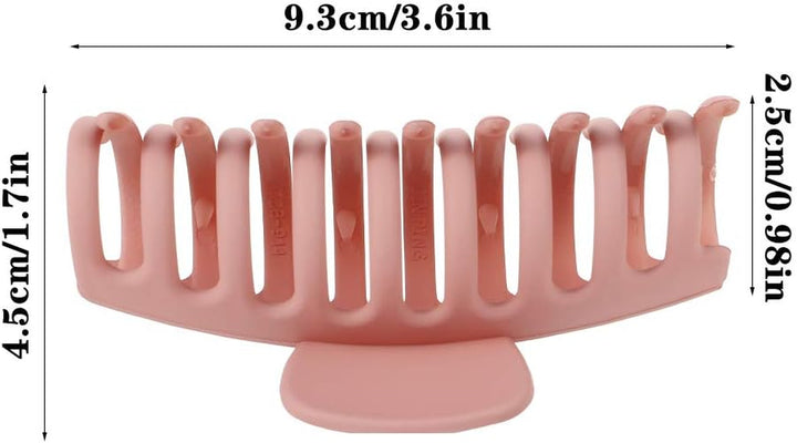 6 PCS Hair Claw Clips Big Claw Clips, Non Slip Hair Clip Strong Hold Jaw Clips for Women and Girls Straight, Curly & Wavy Hair (3.6 Inch)