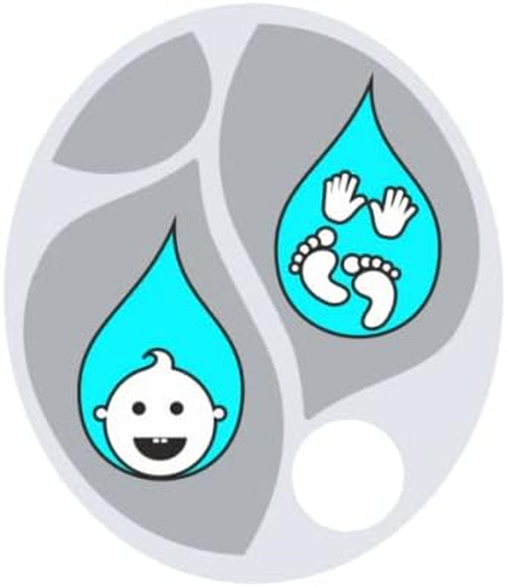 Baby Washing Bowl for Changing Table, 3 Chambers, with Practical Accessories, for Easy Baby Washing from 0 Months, White, Oval, Brand: