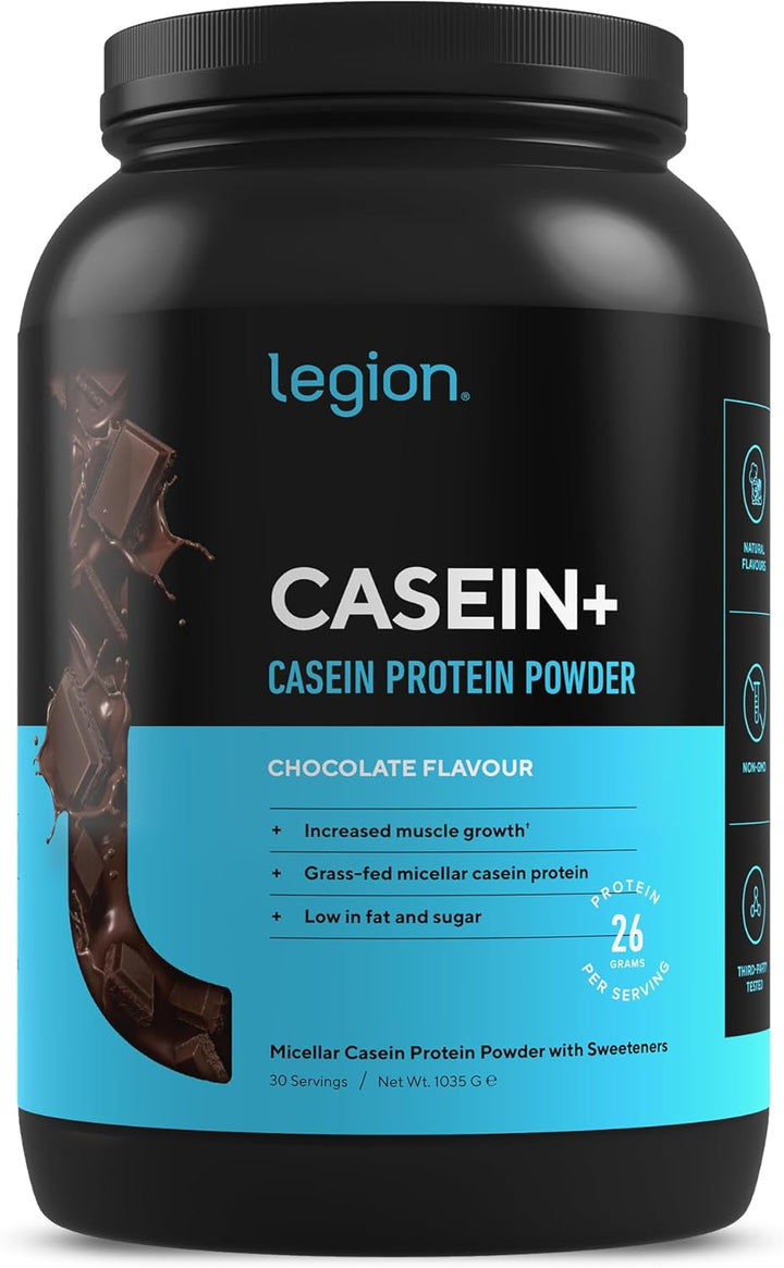 Casein+ Vanilla Pure Micellar Casein Protein Powder - Non-Gmo Grass Fed Cow Milk, Natural Flavors & Stevia, Low Carb, Keto Friendly - Best Pre Sleep (PM) Slow Release Muscle Recovery Drink 2Lb Casein protein, Slow-digesting protein, Protein supplement, Pr