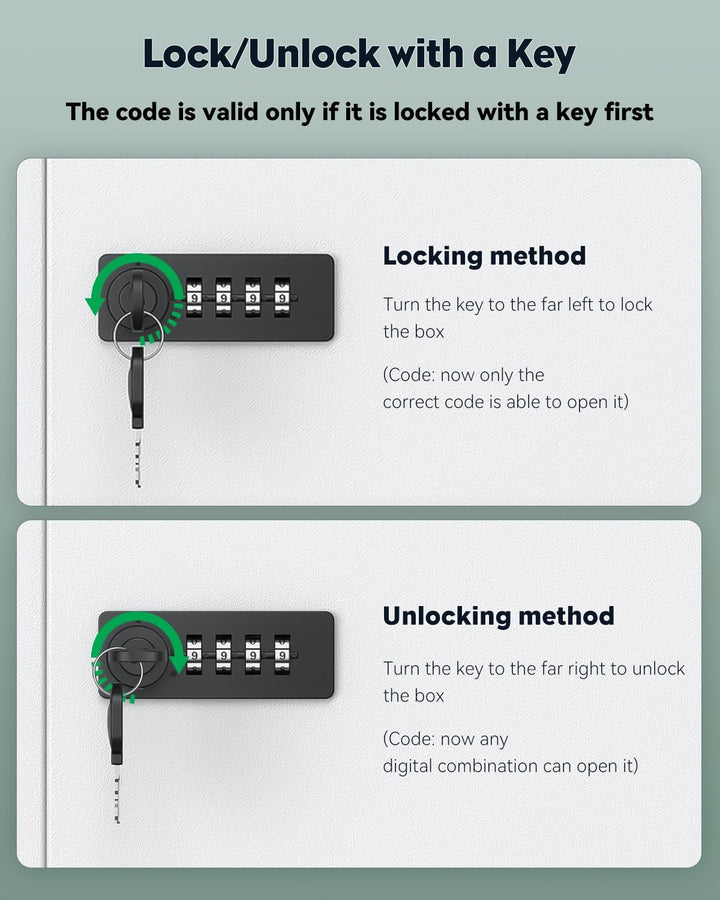 Wall Mount Medicine Cabinet with Combination & Key Lock Locking First Aid Cabinet Lockable Medical Large Capacity Medicine Organizer Secure Steel Wall Metal Storage Box, White