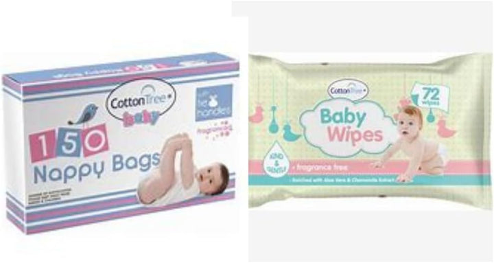 Demotologist Tested Baby Essentials – 100% Natural Coconut Oil, Baby Wipes, Baby Oil, Nappy Bags, Comb & Brush Set + Omoge Pen | Newborn Skincare | Gentle & Mild for Delicate Skin