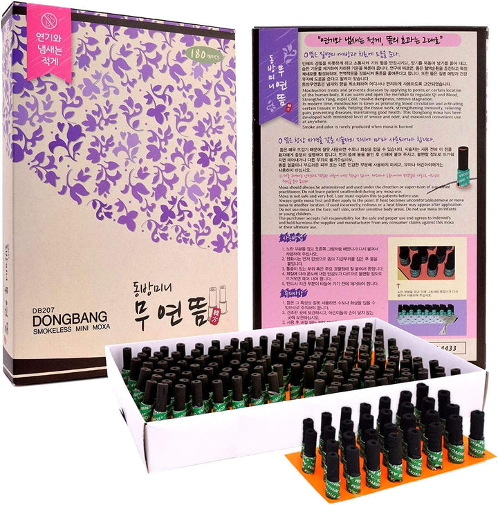Smokeless Moxa Moxibustion Smokeless Stick-On Moxa, (180Pcs per Box) by