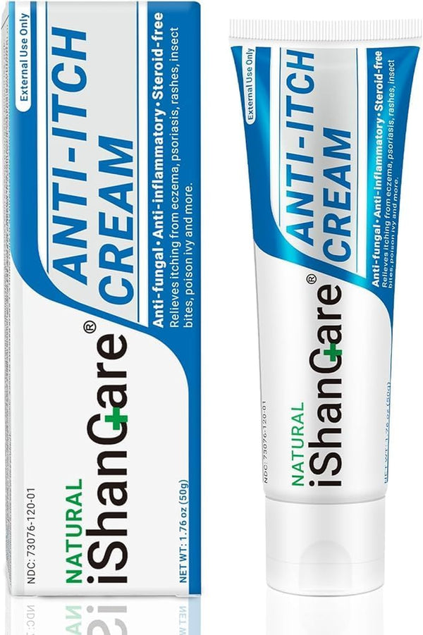 ® anti Itch Cream, Maximum Strength Instant Itch Relief for Rash, Eczema, Bug/Mosquito Bites, Psoriasis, Poison Ivy, Dermatitis, Soothing Moisturizer for Dry, Sensitive Skin