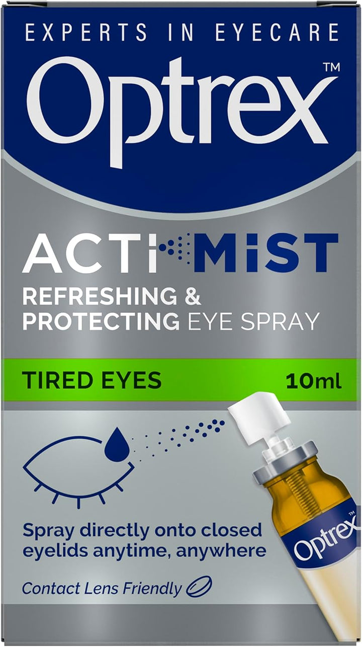Actimist 10 Ml Eye Spray - Relieves Tired, Strained, Dry Eyes, Reduces Moisture Loss, Provides Fast Cooling and Long-Lasting Relief for Irritations & Inflammations