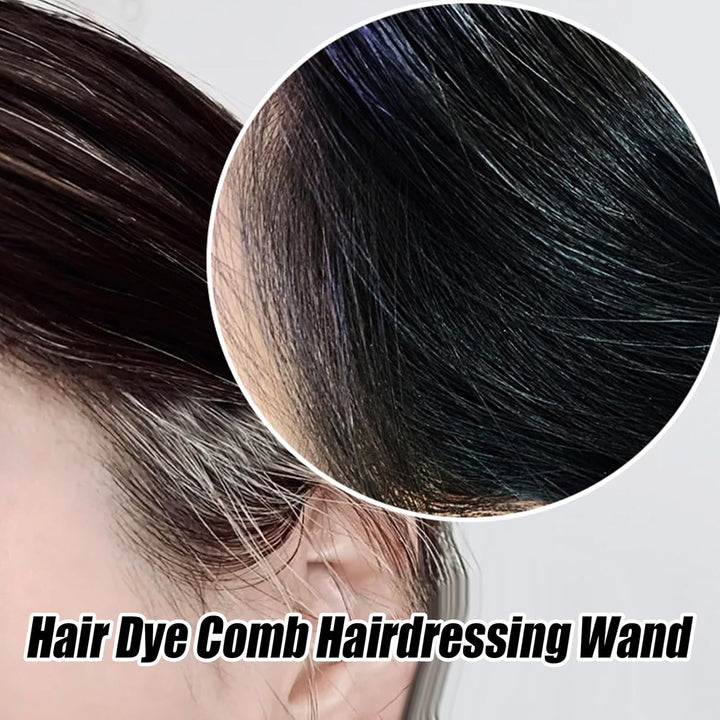 Hair Dye Comb - Safe and Convenient Comb Hair Dye | Applicator | Hairdressing Wand Tool Color Dye Stick | Sweat Proof Touchup Hair Color for Boys Girls Women Adults