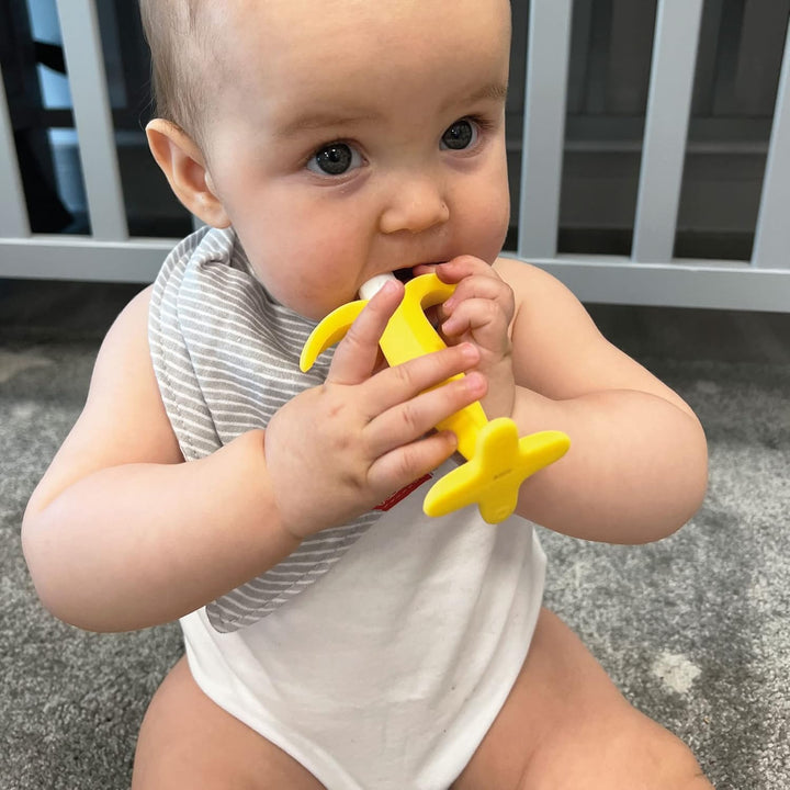 Banana Soothing Teether Easy Grip Bpa-Free Suitable from 3 Months Plus, One Size
