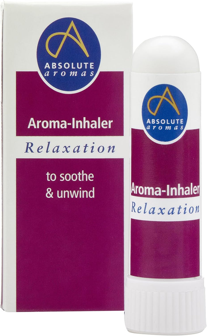 Lavender Aroma Inhaler with 100% Pure, Natural French Lavender Essential Oil - a Light Calming Aroma to Soothe and Balance - Gentle Nasal Inhaler