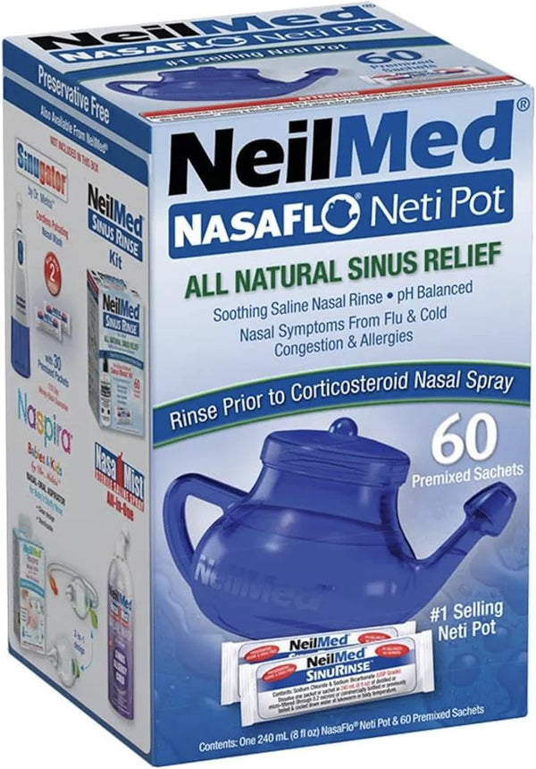 Nasaflo Daily Nasal Hygiene 60 Premixed Packets