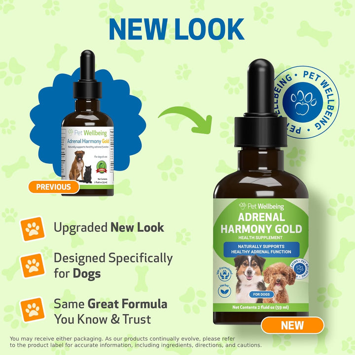- Adrenal Harmony Gold for Dogs- Natural Support for Adrenal Dysfunction and Cushing'S - 2 Ounce (59 Milliliter)