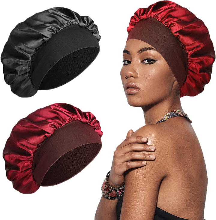 Silk Bonnet Satin Bonnet, Silk Hair Wrap for Sleeping, Soft and Comfortable Silk Sleep Cap