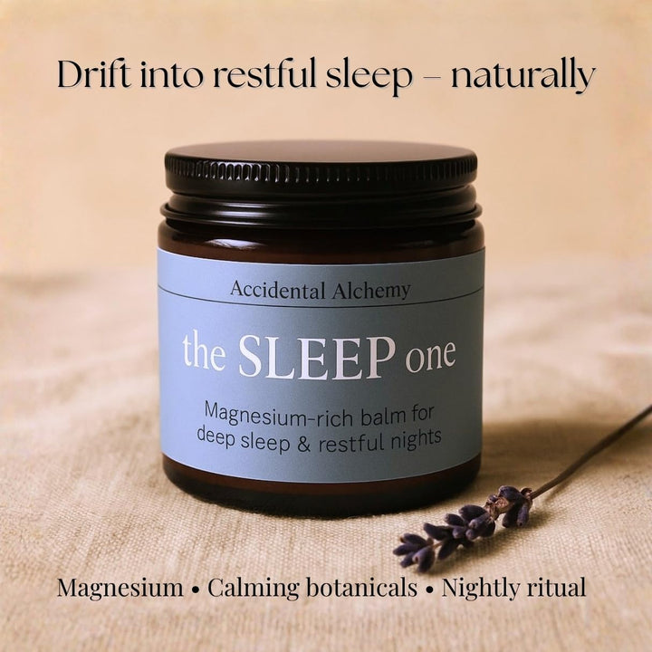 The Sleep One - Magnesium Butter Sleep Balm for Deep Sleep & Relaxation - Moisturising Magnesium Cream with Lavender, Juniper, Clary Sage, Sweet Orange - 120 Ml