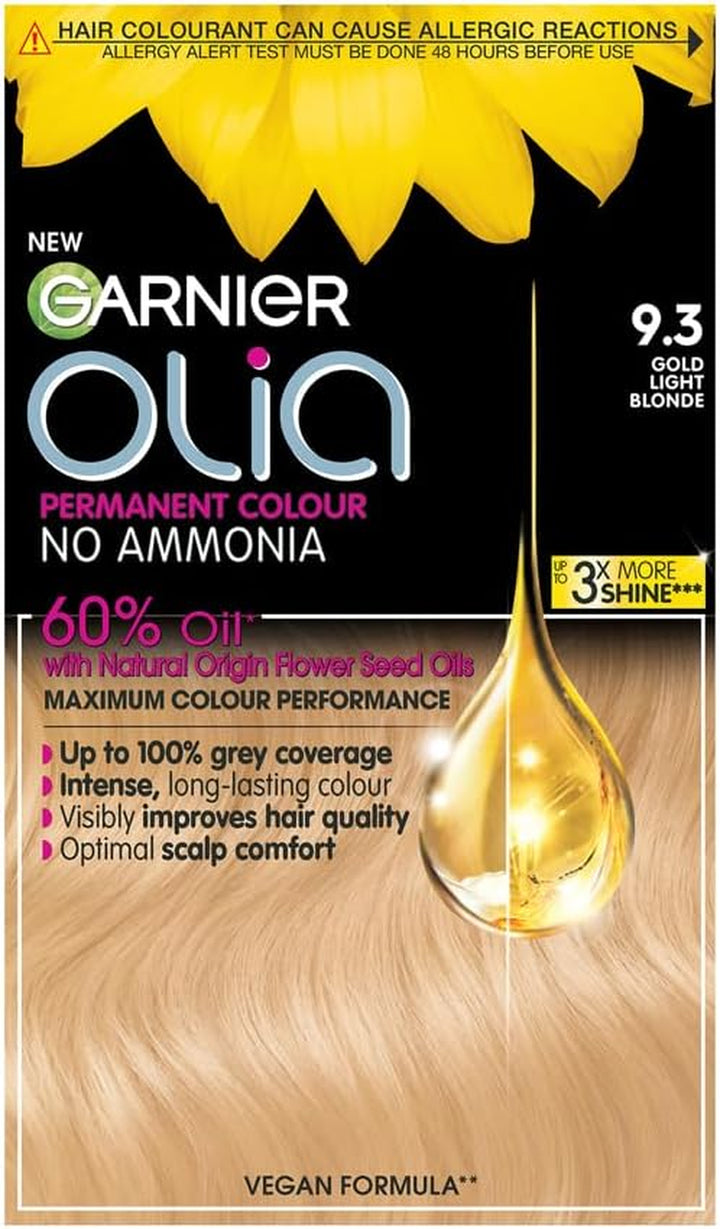 Garnier  5.0 Brown, Oil-Powered, No-Ammonia. 100% Grey Coverage. Luminous, Long-Lasting, Vibrant Brown Hair Color with Exceptional Shine and a Healthy, Nourished Feel.