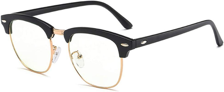Blue Light Blocking Glasses Computer Reading Glasses Retro Eyeglasses Frame anti UV Transparent Lens anti Eye Fatigue Lightweight Fashion Professional Unisex for Smartphone Screens Computer TV
