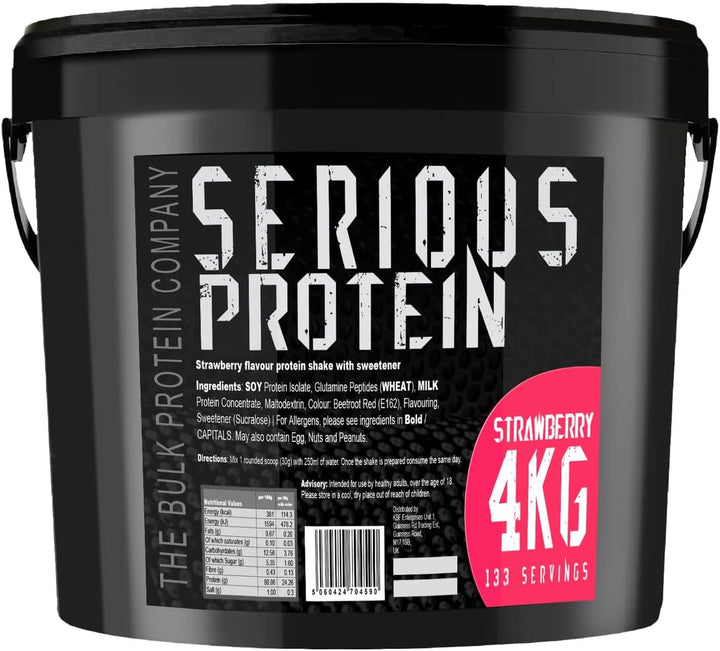 SERIOUS Protein – Protein Powder – 4Kg – Low Carb – Supports Lean Muscle Growth – Recovery Supplement -  - 133 Servings (Salted Caramel)