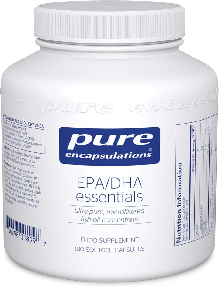EPA/DHA Essentials - Ultra-Pure, Microfiltered Fish Oil Concentrate - 90 Softgel Capsules