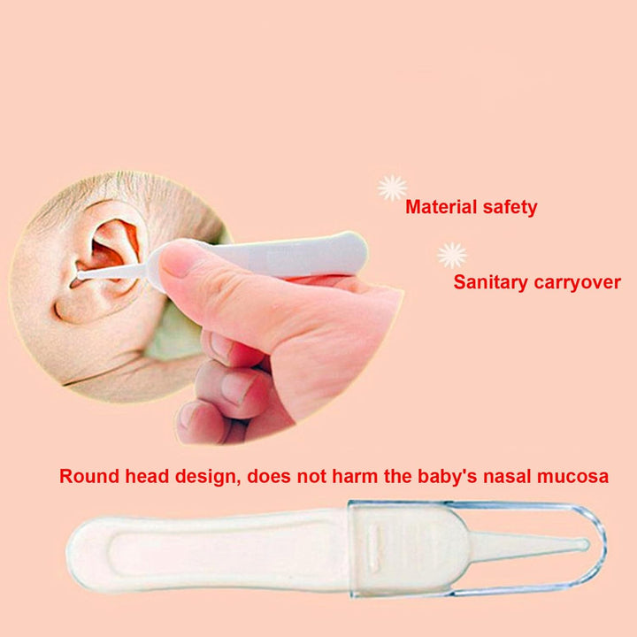 Nose Tweezers for Kids, Baby Daily Care Delicate Cleaning, Prevent Choking, round Top Design and Easy Use, No Rust, Use Simply, for Cleaning Ear Canals, Nasal Passages