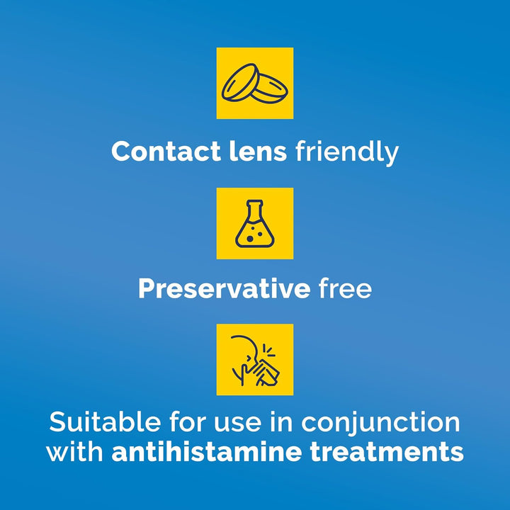 Itchy Eyes, Double Action Soothing Eye Drops, 10Ml, Soothes & Protects, Cools and Relieves, Gets to Work Instantly, on the Go Relief