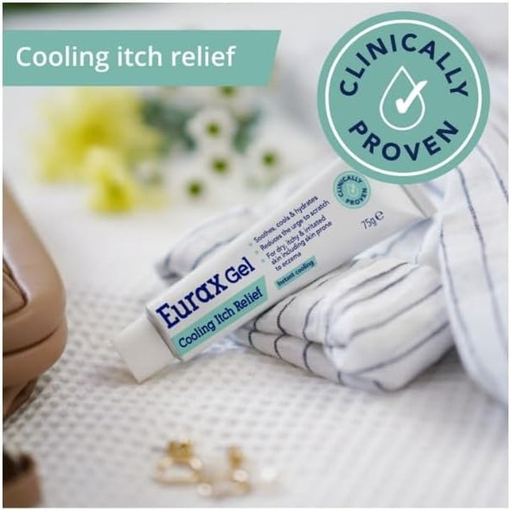 Cooling Itch Relief Gel, for Dry, Itchy and Irritated Skin, Instant Cooling, Hydrates and Soothes, Reduces the Urge to Scratch, Clinically Proven, 1 X 75G