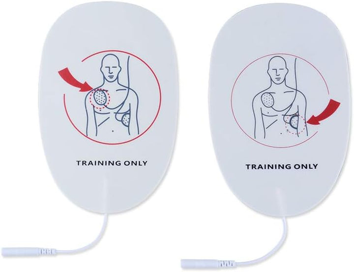 4 Pieces AED Training Device Patches First Aid Training Replacement AED Pads Adult Training Universal Trainer