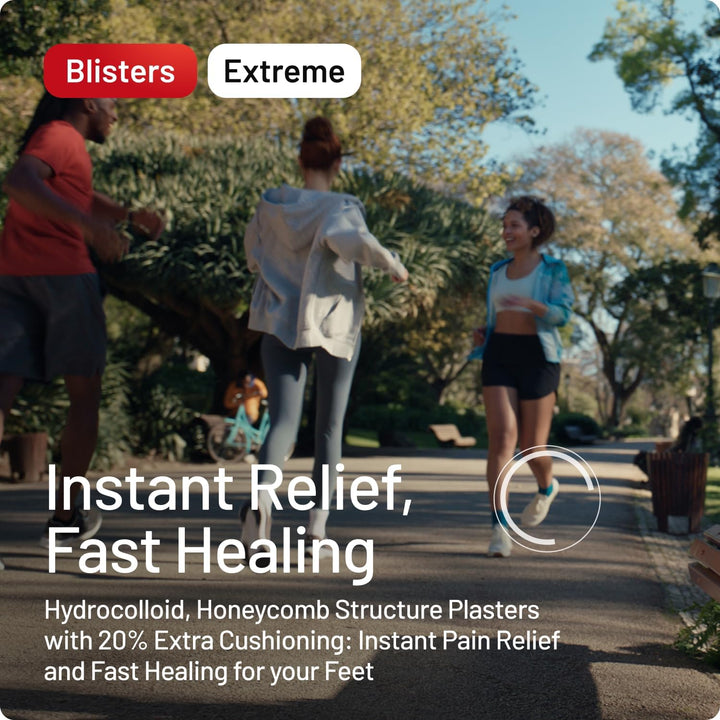 Blister Plasters Extreme 6 Pack - Hydrocolloid Foot Treatment - Heal Fast