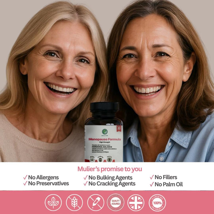 Menopause Supplement, Allergen Free, Vegan, 14 Supporting Ingredients Incl. Sage, Ashwagandha, K2, Coq10, 1 Month Supply, 30 Capsules
