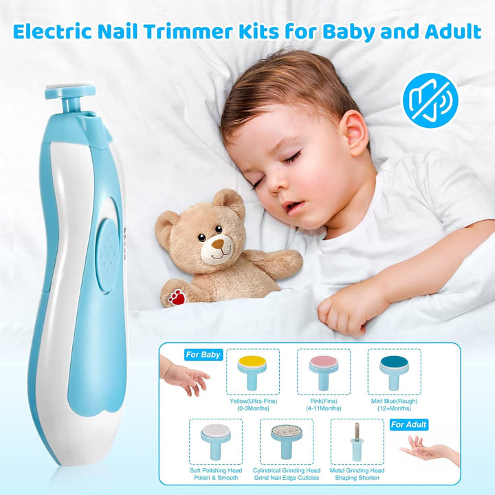 Baby Healthcare and Grooming Kit, 28PCS Upgraded Safety Care Kit, with Hair Brush Comb Nail Clippers and More for Newborn Infant Toddlers Baby (Blue)