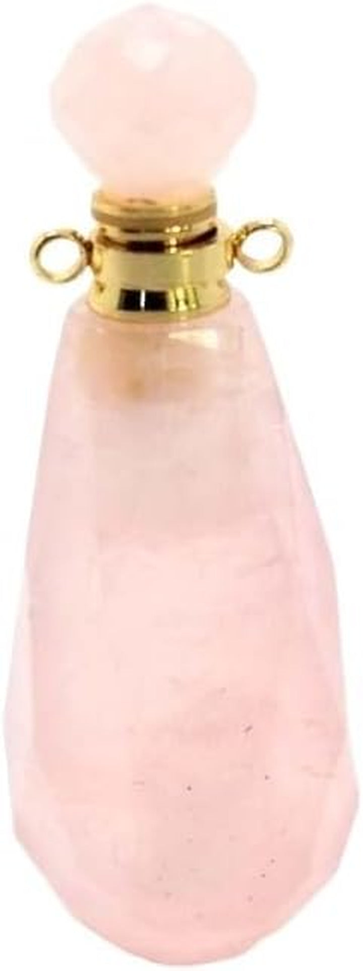 Crystal Stone Perfume Bottle - Water Drop Faceted Pendant Essential Oil Jewelry Bottle