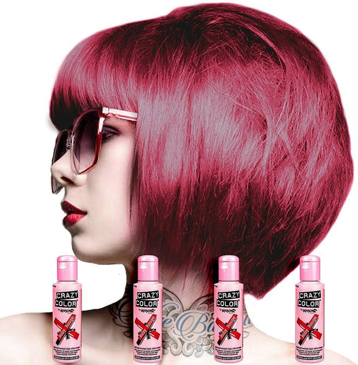 2X  Semi-Permanent Hair Dye 2X 100Ml (Fire Red)