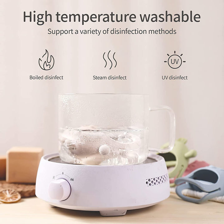 2 Pack Teething Toys for Baby, Teething Mitten for Babies, Toys 0-6 Months, Silicone Teether for Toddler Infant, Baby Boy Girl Shower Gifts Teething Relief Chew Toys (Beige + Pink)