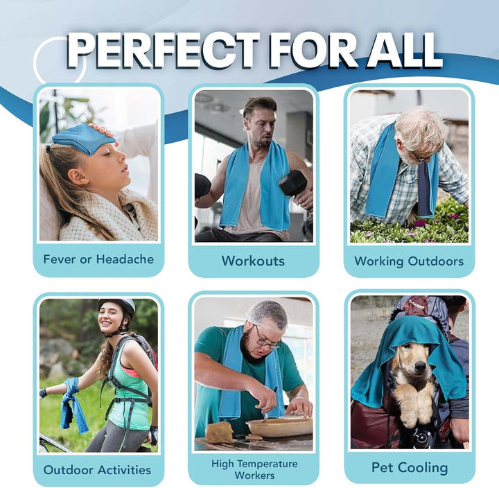 Bottle - Cold Sweat Towel You Can Use Anywhere, Anytime! Reusable Soft Absorbent Cooling Portable