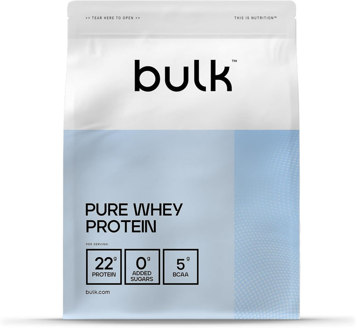 Pure Whey Protein Powder,Vanilla,23G Protein and 5G Bcaas per Scoop,Whey Concentrate Shake,Low Sugar,Supports Muscle Growth and Repair,Smooth Mixing,Vegetarian,1Kg