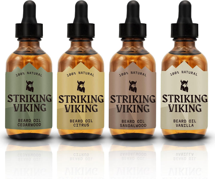 Beard Oil for Men - 60 Ml, Vanilla Scent - Naturally Derived Conditioner with Almond, Tea Tree, Argan & Jojoba Oil for Beard Growth, Softening & Moisturising