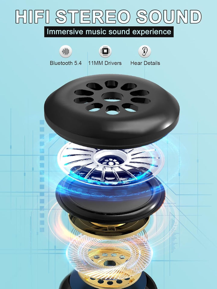 Bluetooth Sleep Mask Headphones 200% Blackout 3D Deep Eye Mask with Headphones Bluetoothv5.4 Can Play 15Hrs Breathable Eye Mask with Bluetooth Earphones for Travel,Nap Sleeping,Shift Work